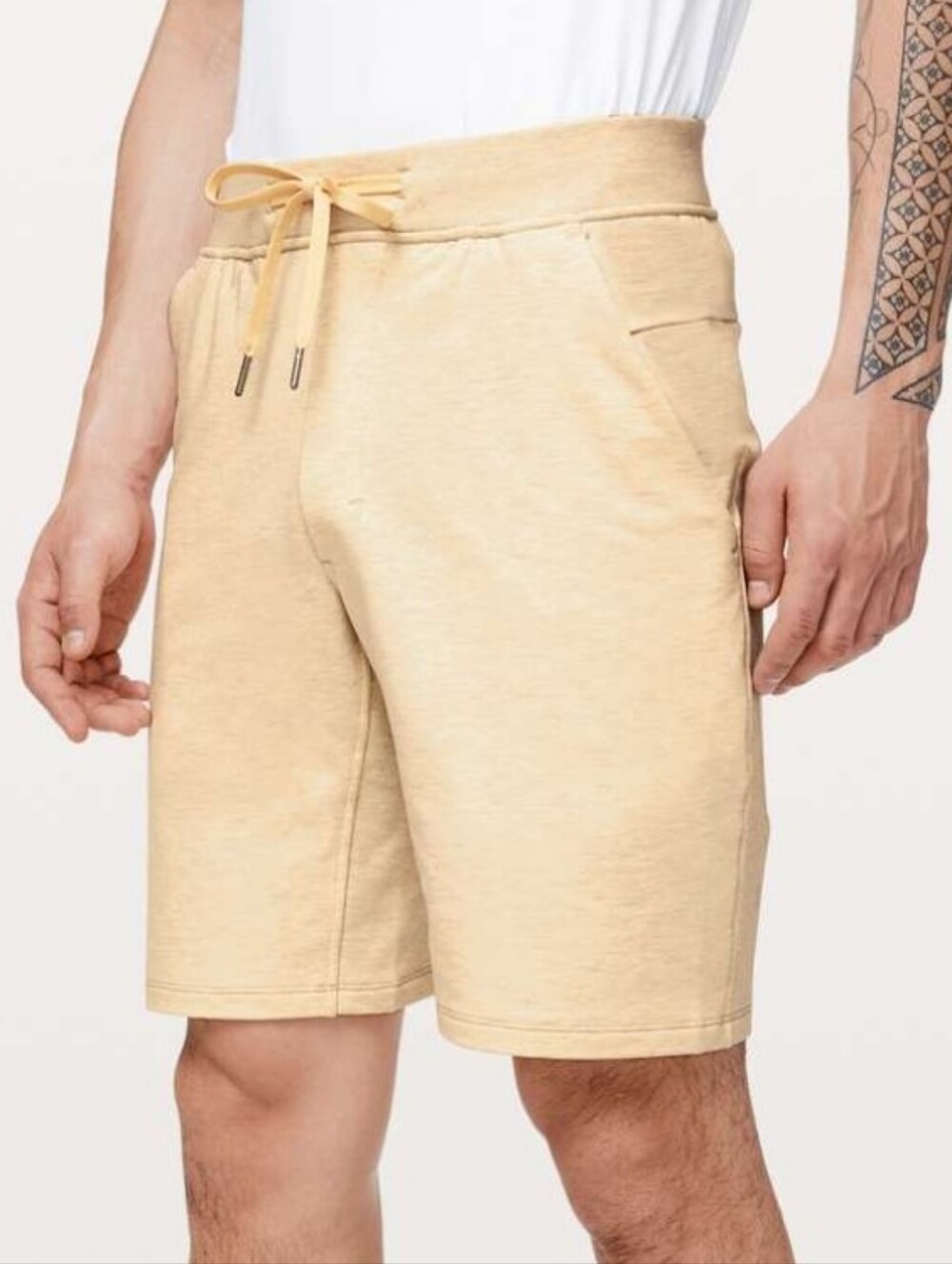 Lululemon City Sweat Shorts Men's Casual Drawstring CREAM SIZE Medium